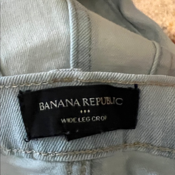 Banana Republic Sky Blue Wide-Leg Crop Jeans - Picture 2 of 3